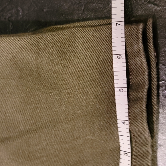 Bill Blass Dk Olive jeans sz10 str leg womens w stretch vintage - Picture 8 of 11